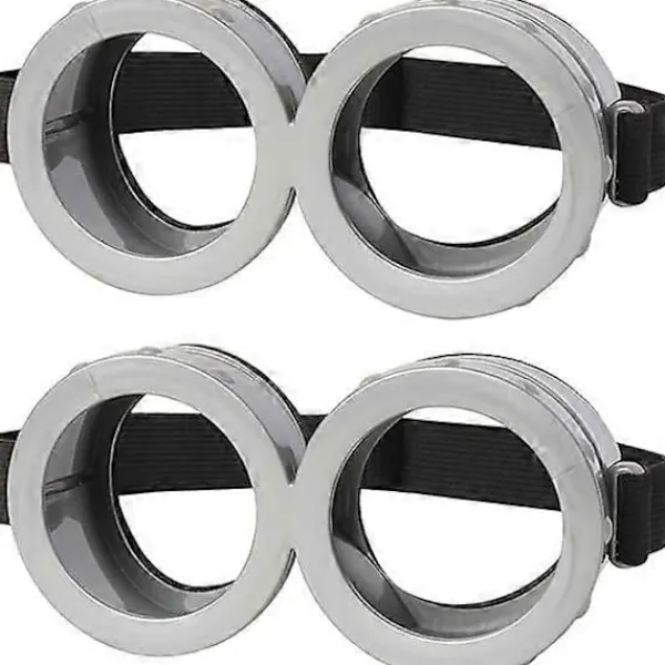 2 st Halloween-glasögon för vuxna och barn, 3D-glasögon, kostymtillbehör, Minion Cosplay, födelsedagsfestset> Tillbehör