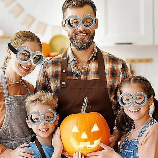 2 st Halloween-glasögon för vuxna och barn, 3D-glasögon, kostymtillbehör, Minion Cosplay, födelsedagsfestset> Tillbehör