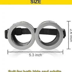 2 st Halloween-glasögon för vuxna och barn, 3D-glasögon, kostymtillbehör, Minion Cosplay, födelsedagsfestset><noscript><img width=