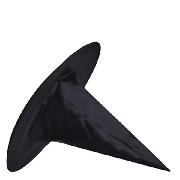 2 st Halloween-hatt Svart Oxfordtyg Trollkarlhatt Sminkkostnad> Huvudbonader