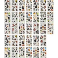 BraVärde 33 st Halloween-klistermärken för Halloween-dekorationer-lingling}> Smink