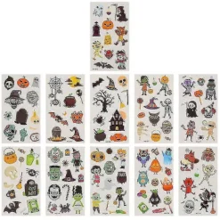 BraVärde 33 st Halloween-klistermärken för Halloween-dekorationer-lingling}> Smink