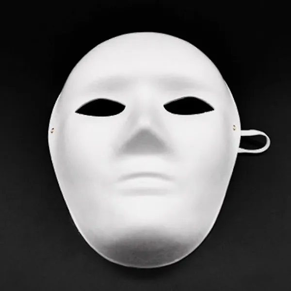 10 st Halloweenmasker av plast för pyssel och målning Stil 1-max> Masker