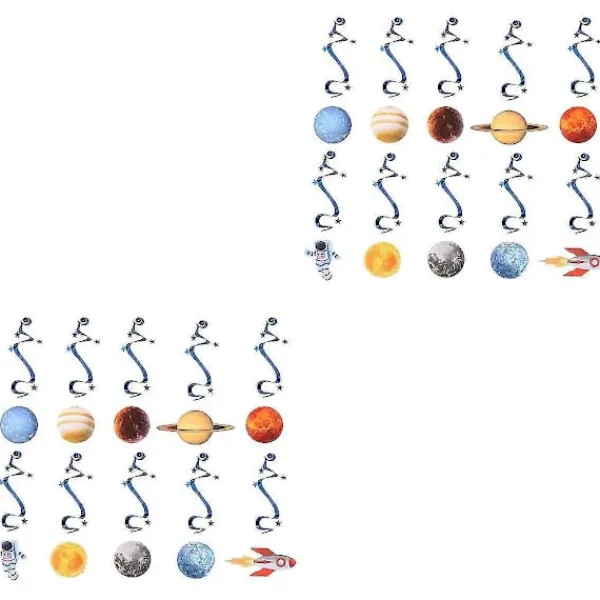 20 st Hängande Virvel Planet Tema Spiral Party Tillbehör För Samling Födelsedag Afternoon Tea> Smink