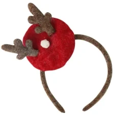 1 st juldekoration plysch pannband, plysch horn pannband> Huvudbonader