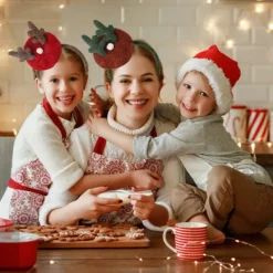 1 st juldekoration plysch pannband, plysch horn pannband><noscript><img width=