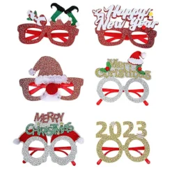 6 st julglasögon unisex glasögon för semesterfestdekoration> Tillbehör