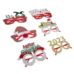 6 st julglasögon unisex glasögon för semesterfestdekoration> Tillbehör