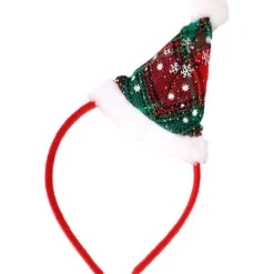 2 st julhatt pannband jul paljetthår mössa hårbåge C><noscript><img width=