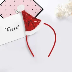 2 st julhatt pannband jul paljetthår mössa hårbåge C><noscript><img width=