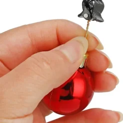 16 st julskäggprydnader, julskäggklockor tomtebardsklämma julgranskulor prydnad för vuxna män kvinnor kostymdekoration skägg hår Chri><noscript><img width=