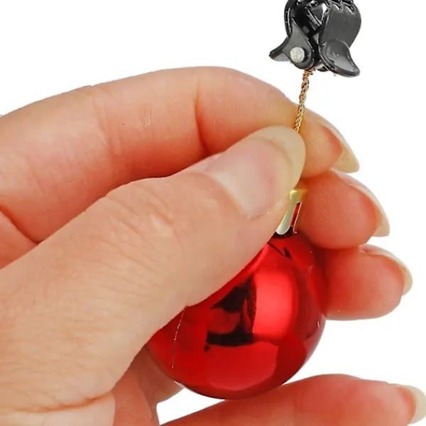 16 st julskäggprydnader, julskäggklockor tomtebardsklämma julgranskulor prydnad för vuxna män kvinnor kostymdekoration skägg hår Chri> Tillbehör