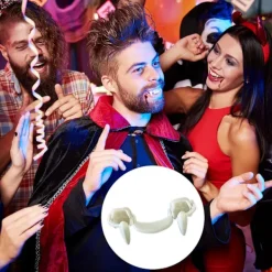 2 st Julvampyrtänder, Infällbara Vampyrtänder, Cosplay-FF-><noscript><img width=