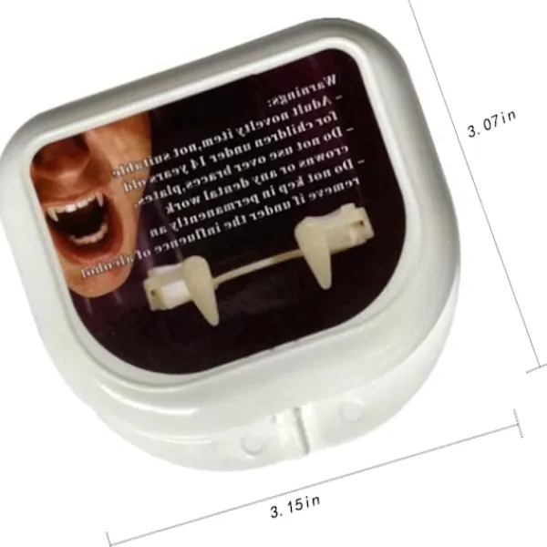 2 st Julvampyrtänder, Infällbara Vampyrtänder, Cosplay> Tillbehör