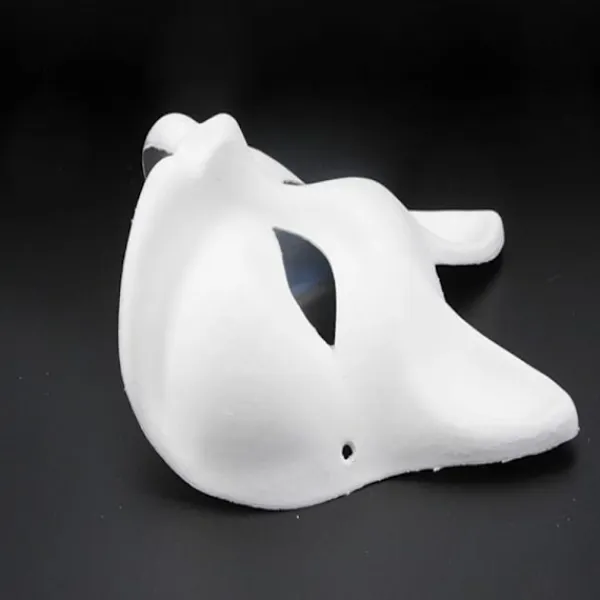 20 st Katmasker Therianmasker Tillverkade av Vitt Papper för DIY-målning Cat mask> Masker