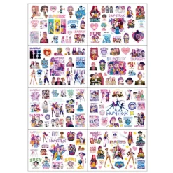 8 st KPOP Demon Hunter Girls Tatuering Klistermärke Tecknad Barn Tatuering Klistermärke Födelsedagsfest Tatuering Klistermärke 10,9x15,5cm><noscript><img width=