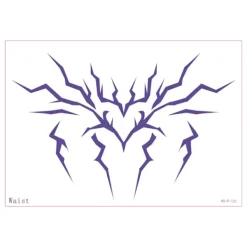 8 st kroppsdekaler i olika storlekar KPop Demon Hunters tecknade anime-tatueringar><noscript><img width=