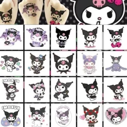 Estone 20 st Kuromi Tatuering Klistermärken Födelsedagsfest Favörer Godisväska Fyllningar> Smink