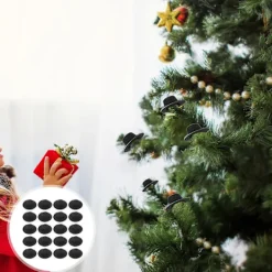 20 st La Black Hat Vinflaska Tomtehatt Liten Julhatt Snögubbehatt Julhatt><noscript><img width=