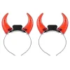2 st LED Djävulshorn Hårband Lyser Upp, Röda Halloween Party Kostymtillbehör - DSW> Huvudbonader