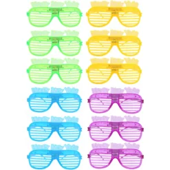 12 st LED Lysande Glasögon Fest Bar Festivaler Rekvisita Tillbehör Glasögon Nyår> Tillbehör