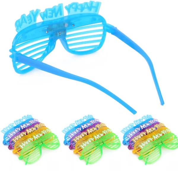 12 st LED Lysande Glasögon Fest Bar Festivaler Rekvisita Tillbehör Glasögon Nyår> Tillbehör