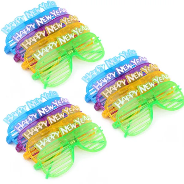 12 st LED Lysande Glasögon Fest Bar Festivaler Rekvisita Tillbehör Glasögon Nyår> Tillbehör