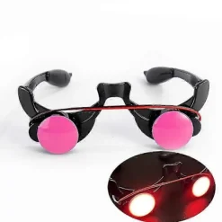 1 st LED Lysande Självlysande Glasögon Roliga Röda Ögon Cosplay Tillbehör Fest><noscript><img width=