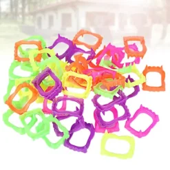 50 st leksaksblandade falska vampyrtänder i plast 5*4.5cm> Tillbehör