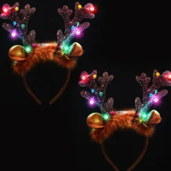 EURL 2 st Ljusa Renband med LED, Julband för Juldekorationer och Festfavörer> Tillbehör