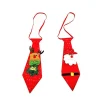2 st ljusslingor för julhalsdukar, lysande slipsar, kostymtillbehör, lysande slips för maskerad, julfest (tomte och rådjur)> Tillbehör