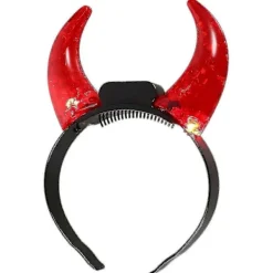 1 st Lysande Diadem med Djävulshorn för Maskeradfester och Evenemang> Huvudbonader