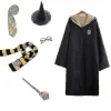 6 st magiska trollkarlsdräkter för vuxna och barn, Halloween-karnevalsfestklänning, fina dräkter för Harry Potter håll tyst> Dräkter