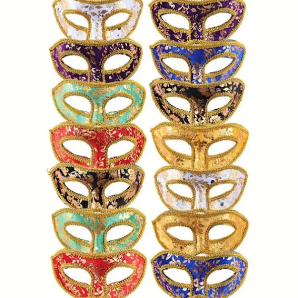 14 st Maskeradmasker, Halvmask Mardi Gras Maskeradmask Venetianska Masker Set för Halloween, Julfest> Masker