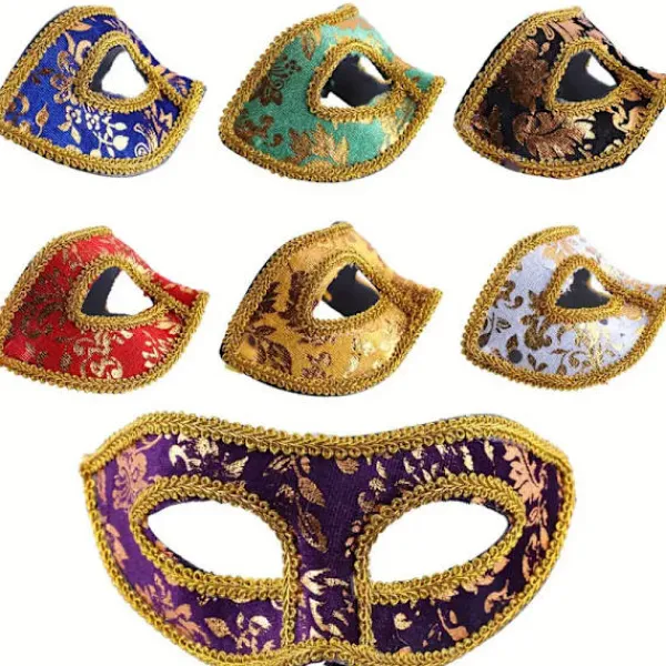 14 st Maskeradmasker, Halvmask Mardi Gras Maskeradmask Venetianska Masker Set för Halloween, Julfest> Masker