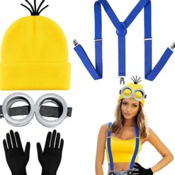 Holocky 4 st Minions Halloween Kostymtillbehör för Vuxna> Dräkter