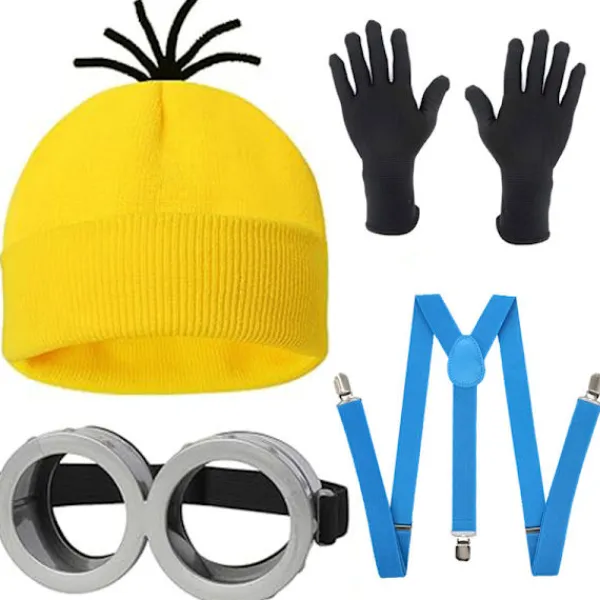 4 st Minions Halloween Kostymtillbehör för Vuxna-FA-> Tillbehör