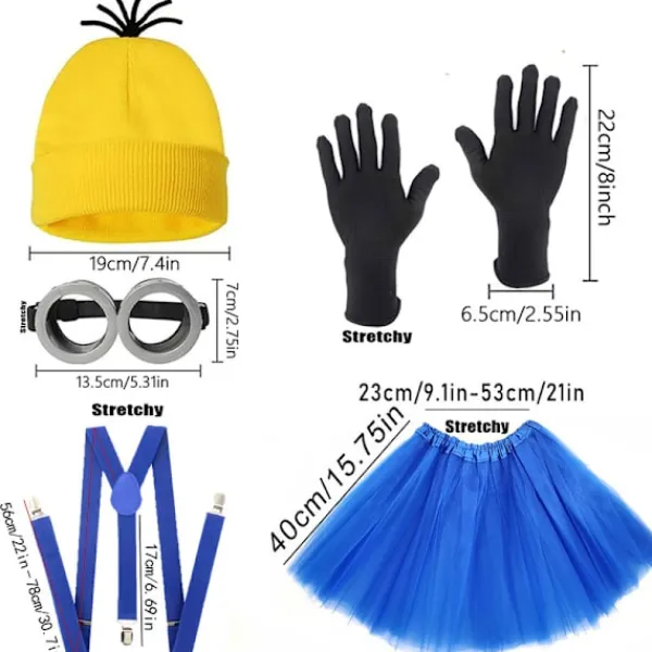 4 st Minions Halloween Kostymtillbehör för Vuxna-FA-> Tillbehör