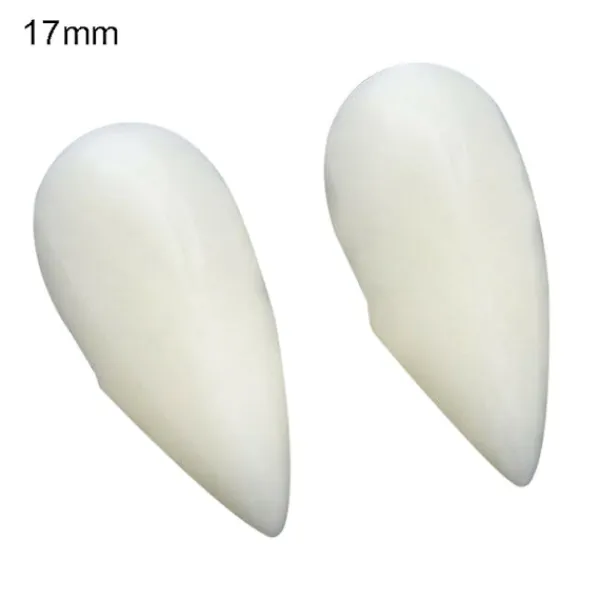 2 st 13/15/17/19mm Halloween falska vampyrtänder huggtänder proteser rekvisita festdekoration TSUNDEAU 17mm> Tillbehör