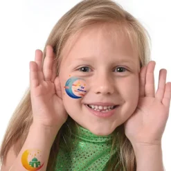 10 st Måne Tillfällig Tatuering Klistermärke Ekologi Falsk Tatuering><noscript><img width=