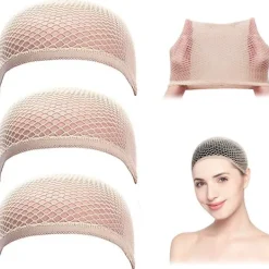 3 st. mössor för damer, mössa, cosplay peruknät> Peruker