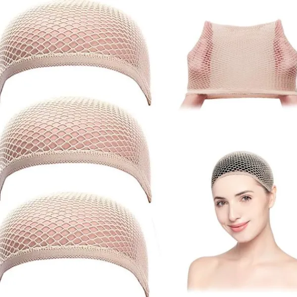 3 st. mössor för damer, mössa, cosplay peruknät> Peruker