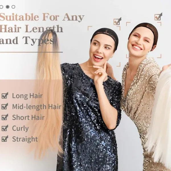 3 st. mössor för damer, mössa, cosplay peruknät> Peruker