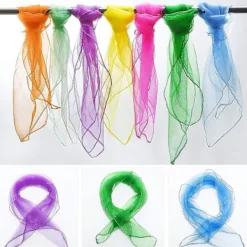 Selected deals 20 st Multifärgade Dans Sjal, Mjuk Organza Silke Kvadratisk Magiska Trick Rörelse Prestanda Rekvisita Tillbehör Sjal För Barn Flickor Fest Ac><noscript><img width=