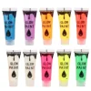 Woosien 10 st Nagel Fluorescerande Pulver DIY Kroppskonst Målarfärg Tryckande Glödande Verktyg> Smink