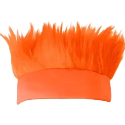 1 St Orange Hårig Huvudband Hatt För Examen Skolanda Sportsliga Evenemang Tailgate-Fester Halloween Kostymtillbehör> Peruker