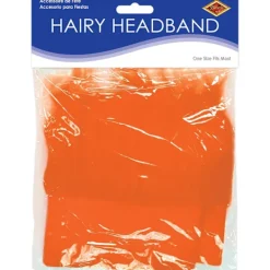 1 St Orange Hårig Huvudband Hatt För Examen Skolanda Sportsliga Evenemang Tailgate-Fester Halloween Kostymtillbehör><noscript><img width=