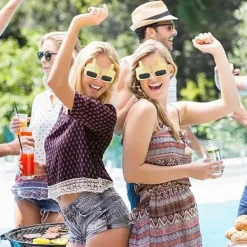 2 st Partysolglasögon med fingerpartyrekvisita Roliga glasögon Roliga glasögon Hipster solglasögon Vuxna barn fest Fancy dress kostymtillbehör><noscript><img width=