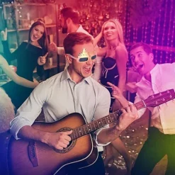 2 st Partysolglasögon med fingerpartyrekvisita Roliga glasögon Roliga glasögon Hipster solglasögon Vuxna barn fest Fancy dress kostymtillbehör><noscript><img width=