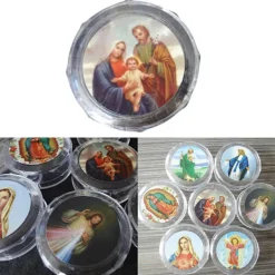 unbranded 10 st Plastförvaringslåda för runda pärlor Katolsk radband för kors Religiös Ne> Dräkter